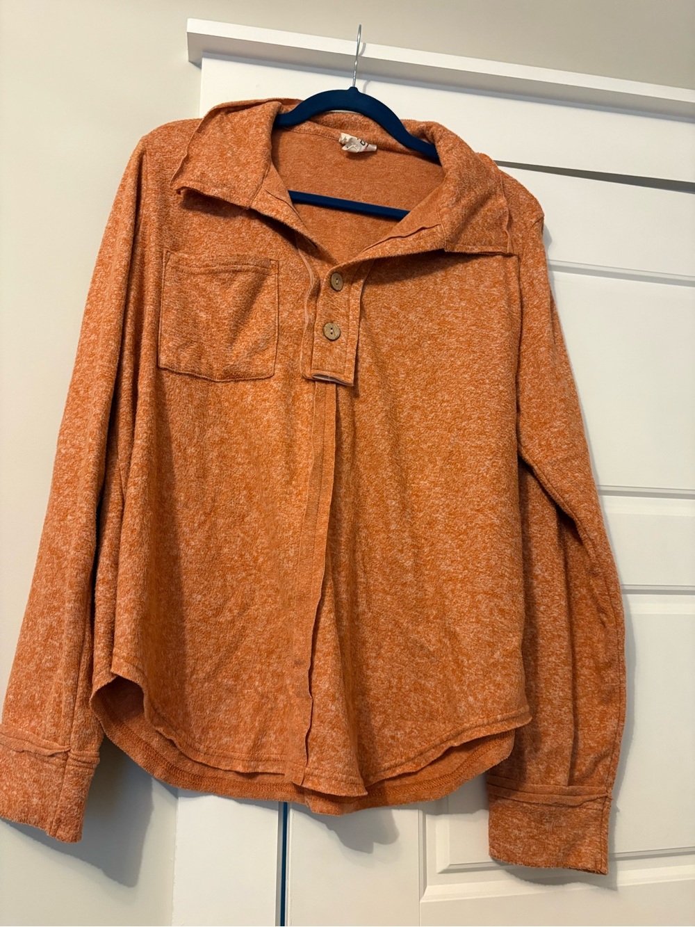 BiBi Burnt Orange Shirt Jacket